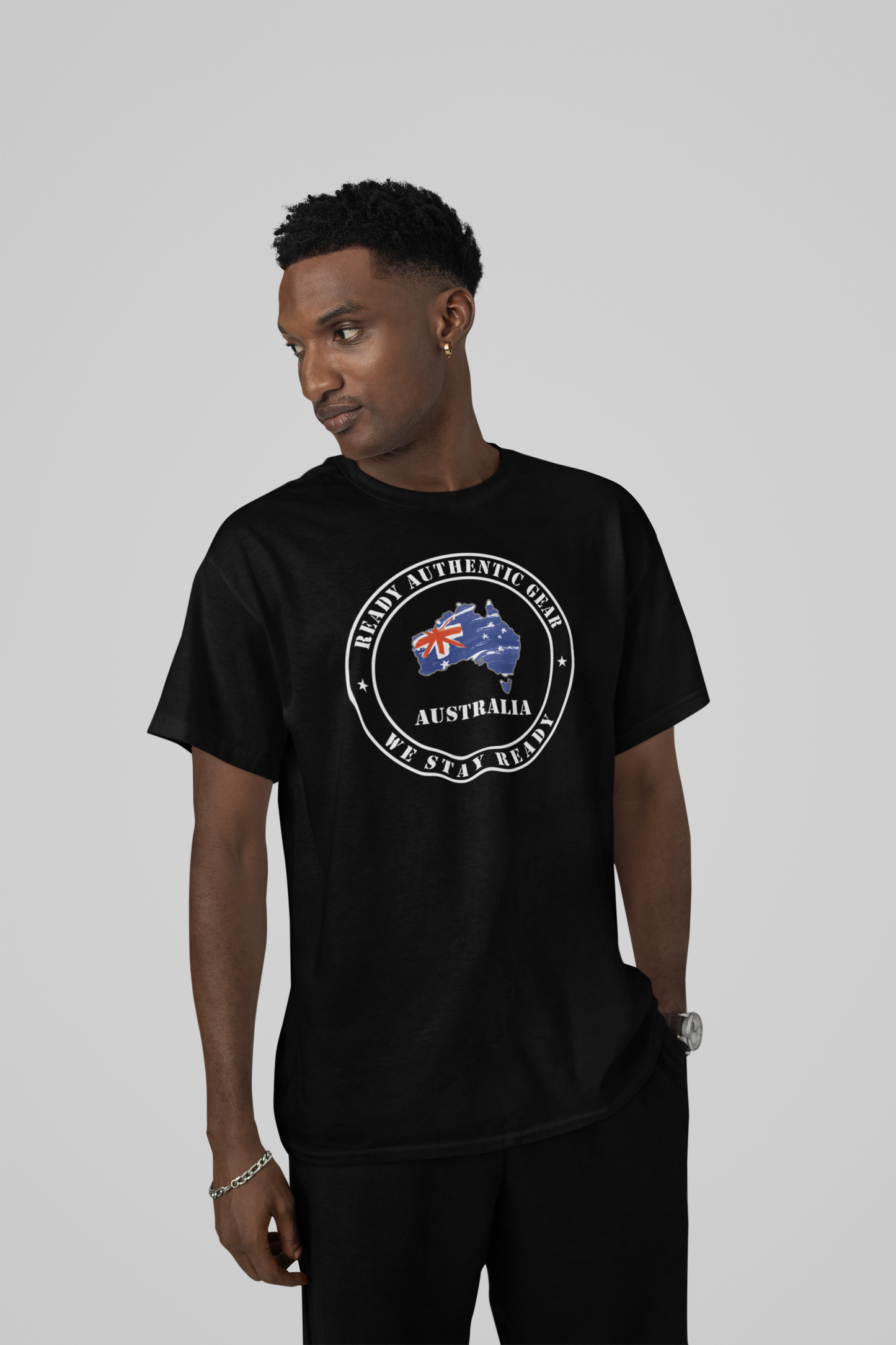 Mens Australia Ready Authentic Gear T-shirt