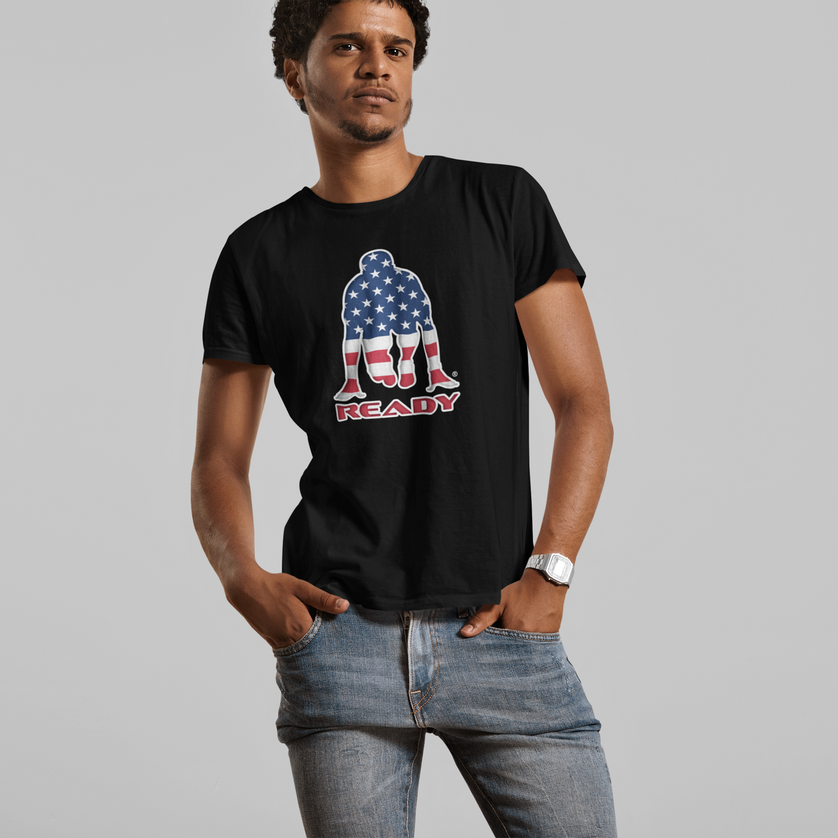 Flag Ready Man Softstyle Unisex T-shirt